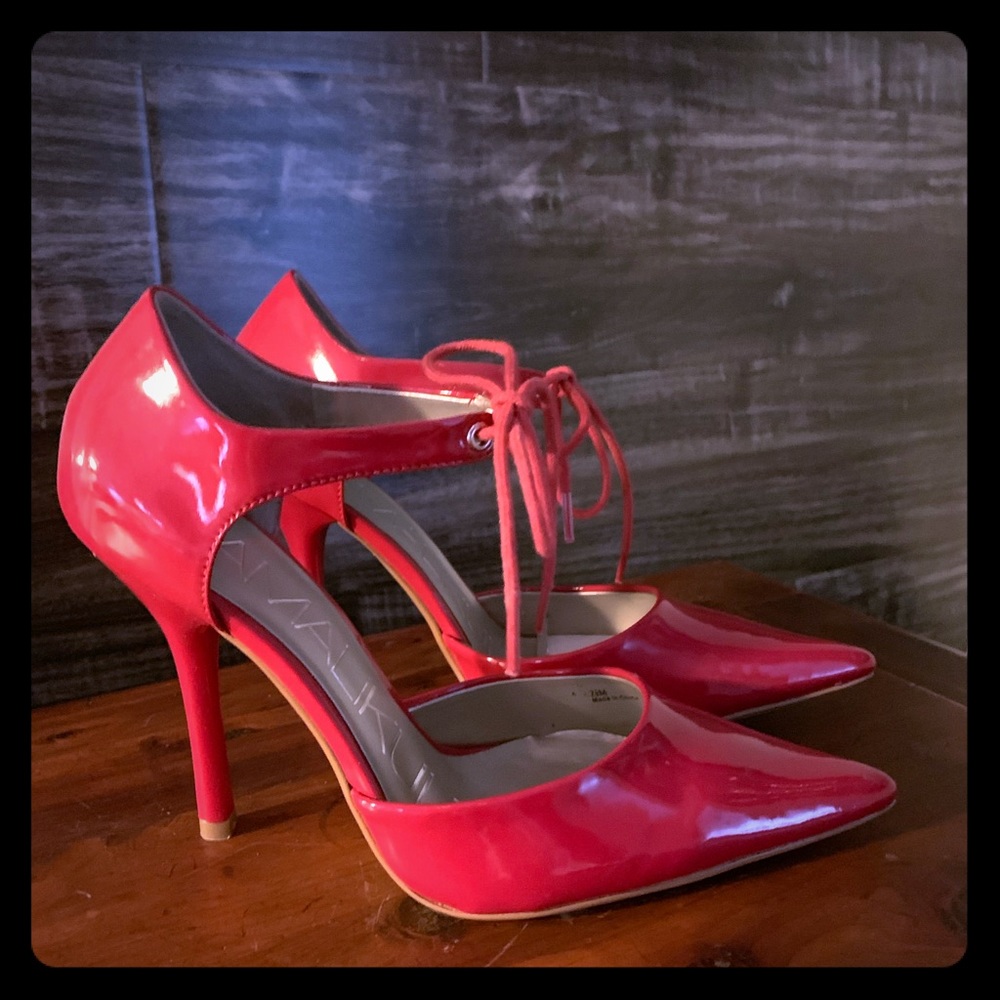 Red patent pumps - Never Worn